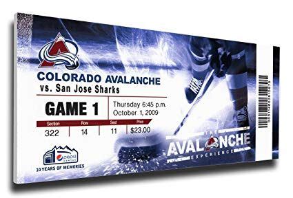 colorado avalanche football tickets